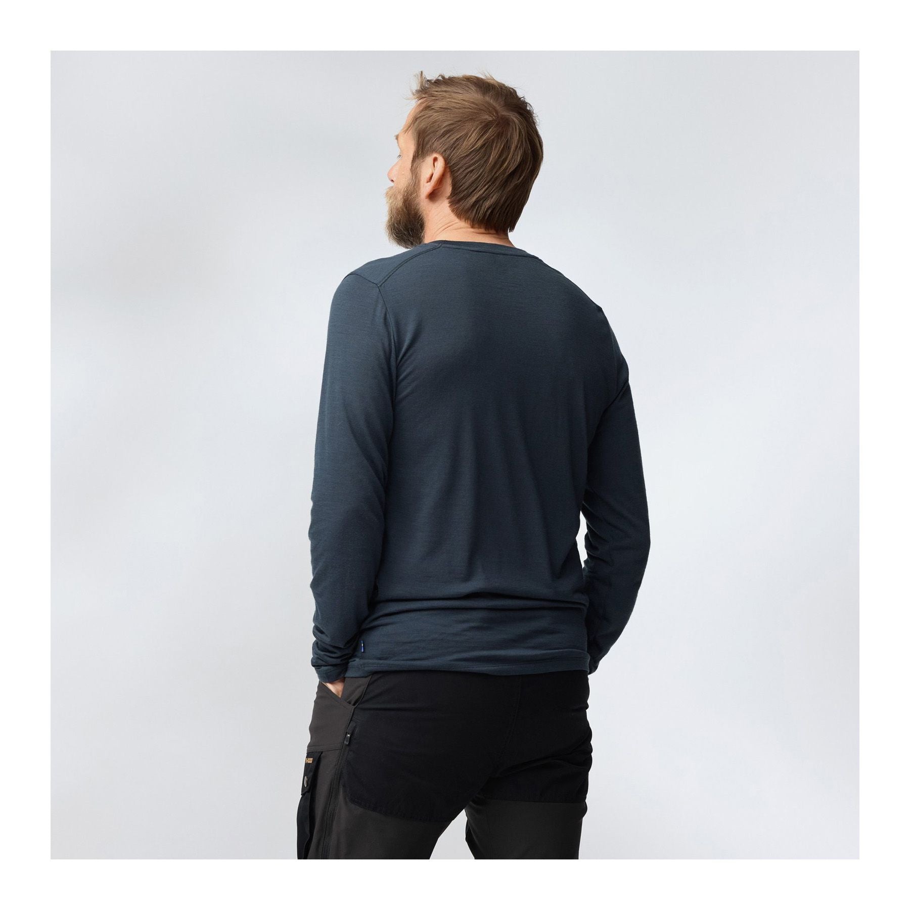 Abisko Wool LS M, Dark navy