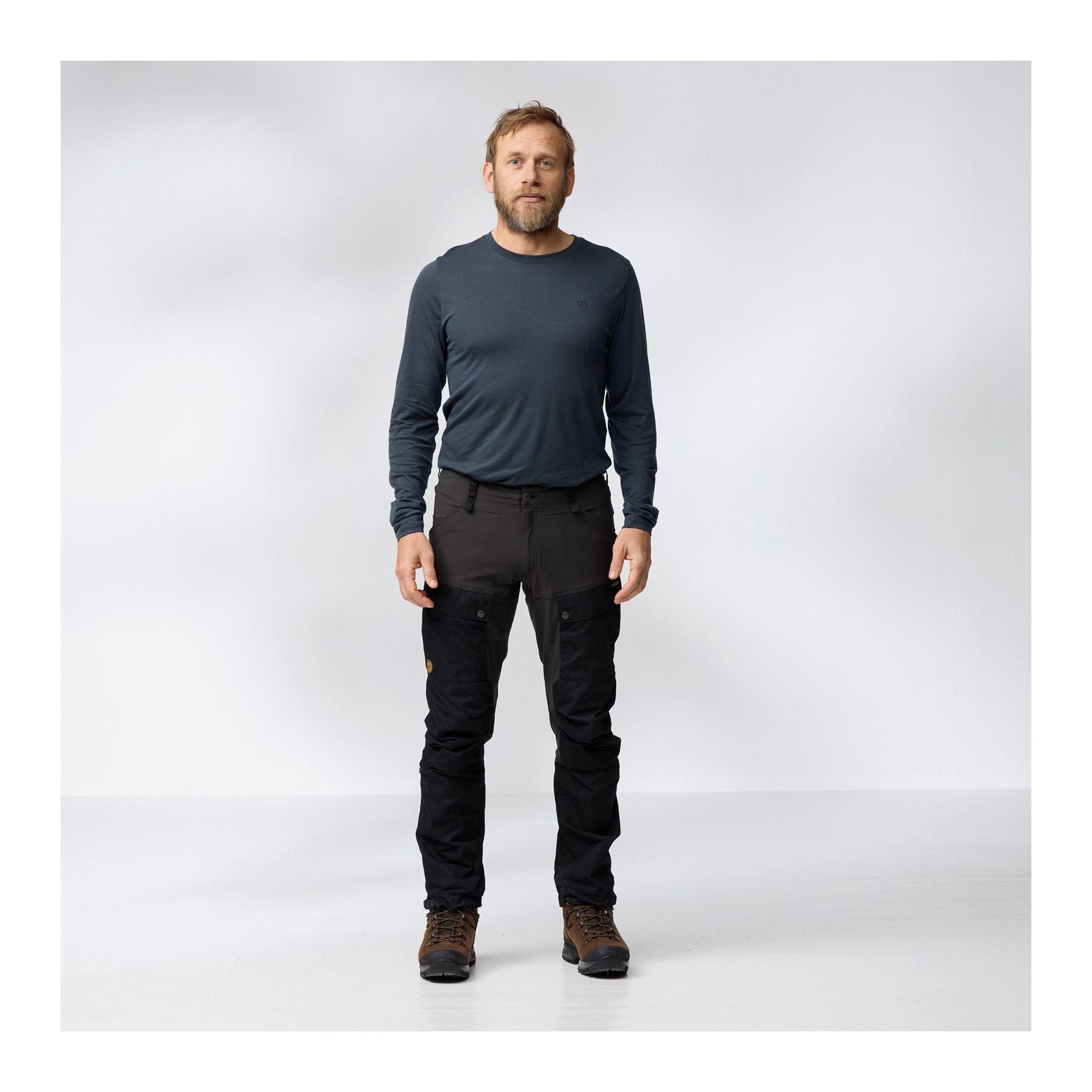 Abisko Wool LS M, Dark navy