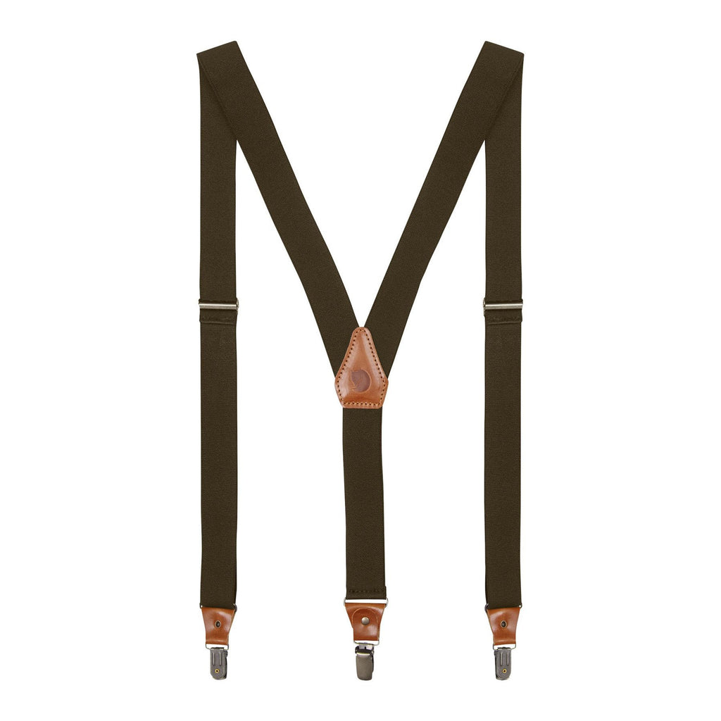 Singi Clip Suspenders, Dark olive