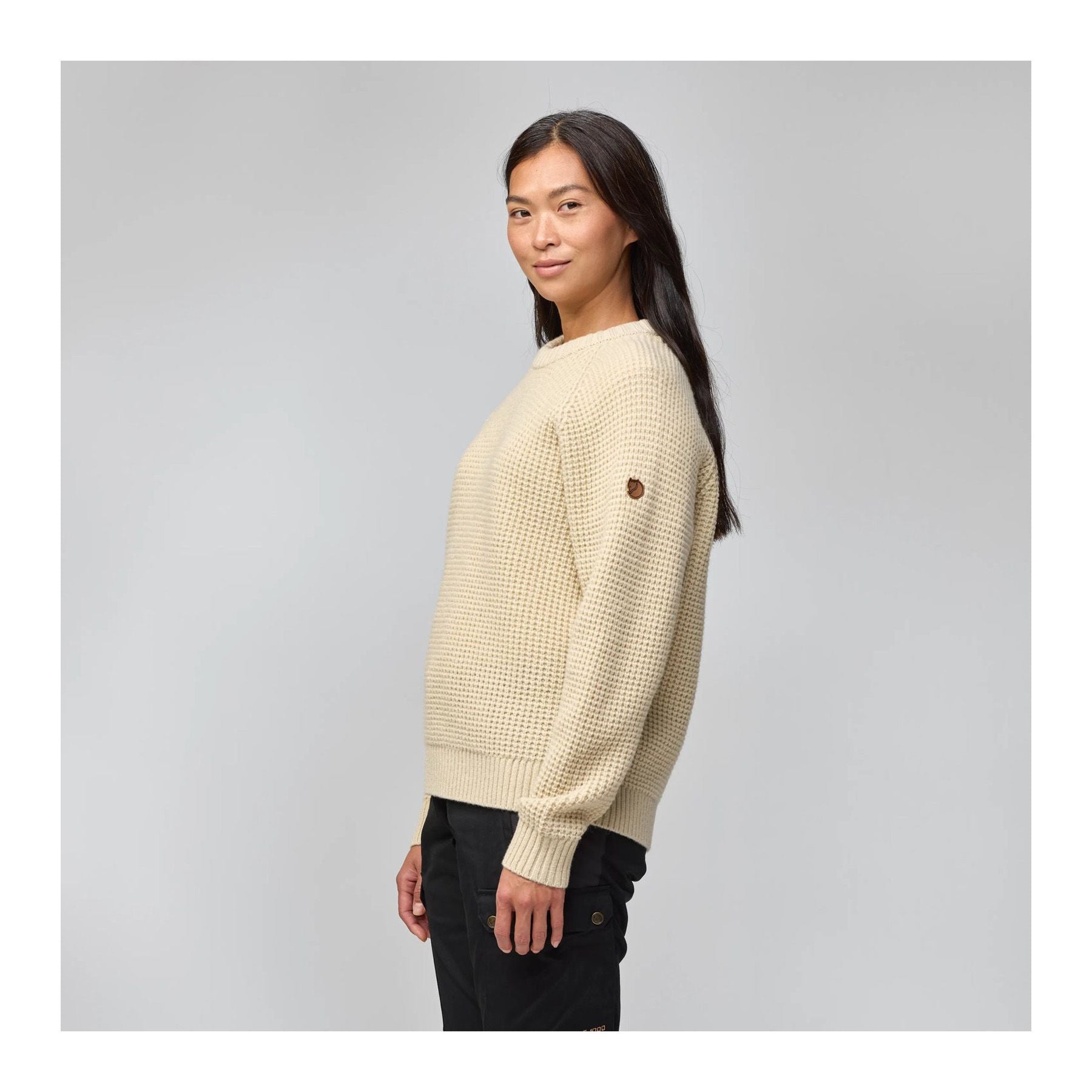 Övik Waffle Knit W, Light beige