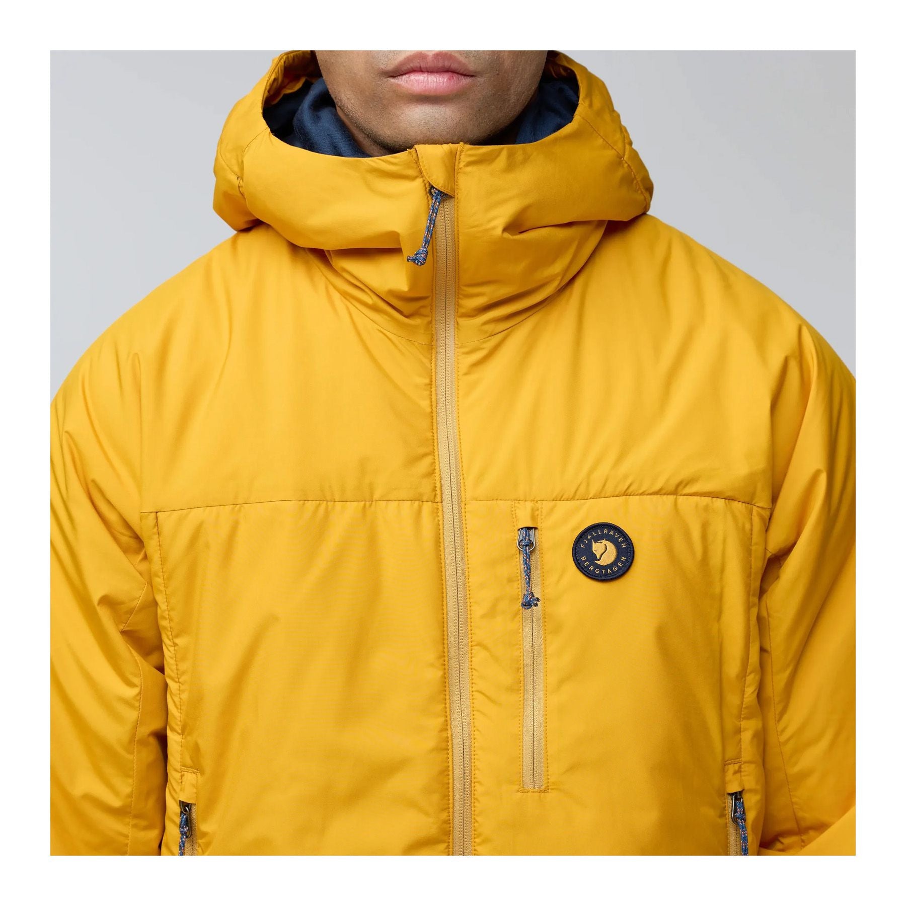 Bergtagen 60 Insulation Jkt M, Mountain blue mustard yellow