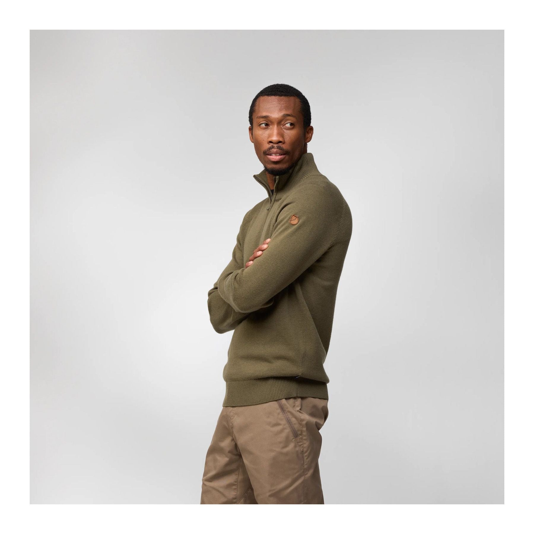 Övik Lite Half Zip M, Laurel green