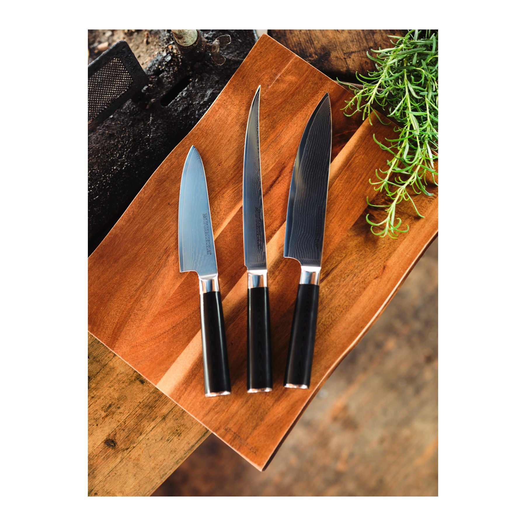 Grönsakskniv Damascus Muurikka Pro-3