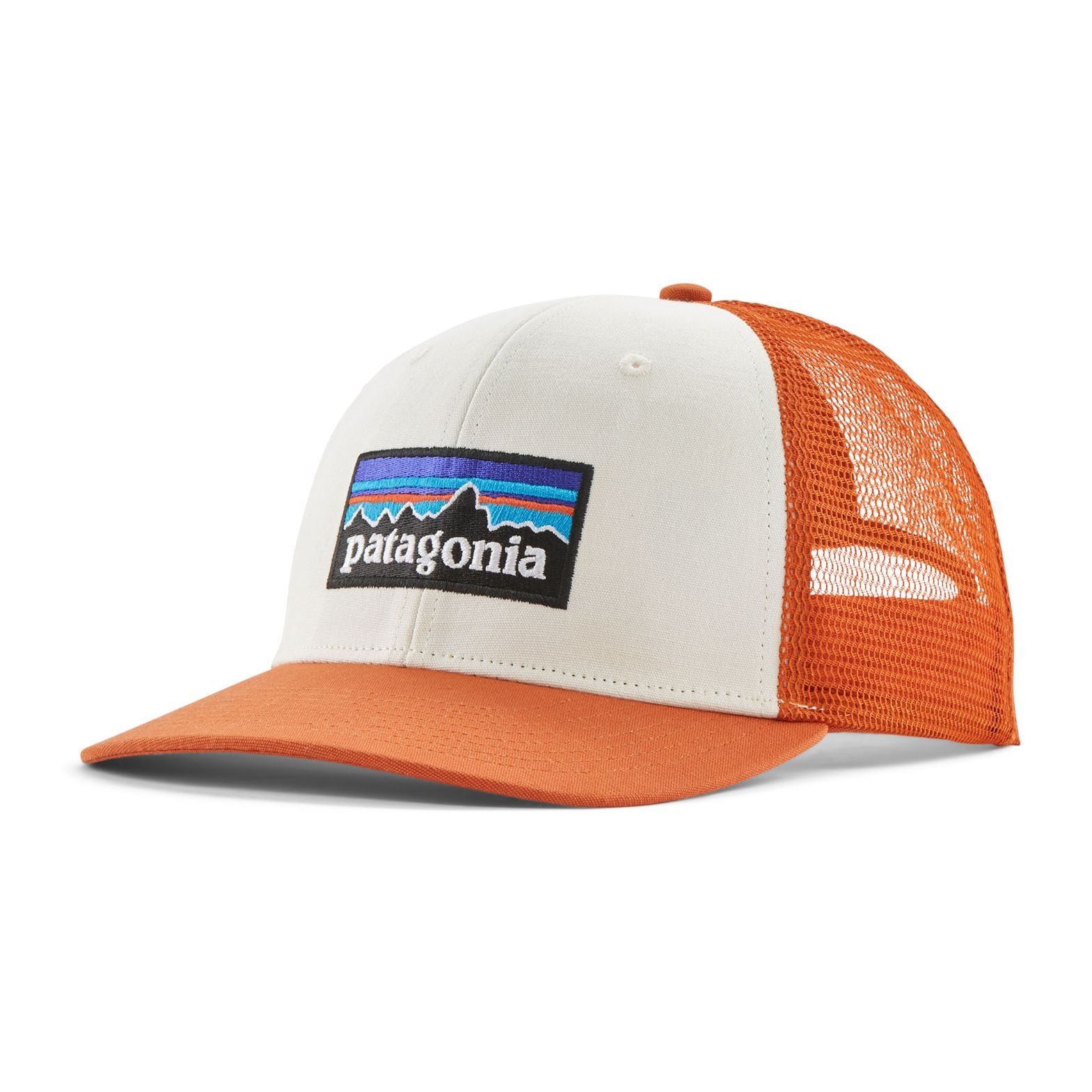 P-6 Logo Trucker Hat, White redtail rust