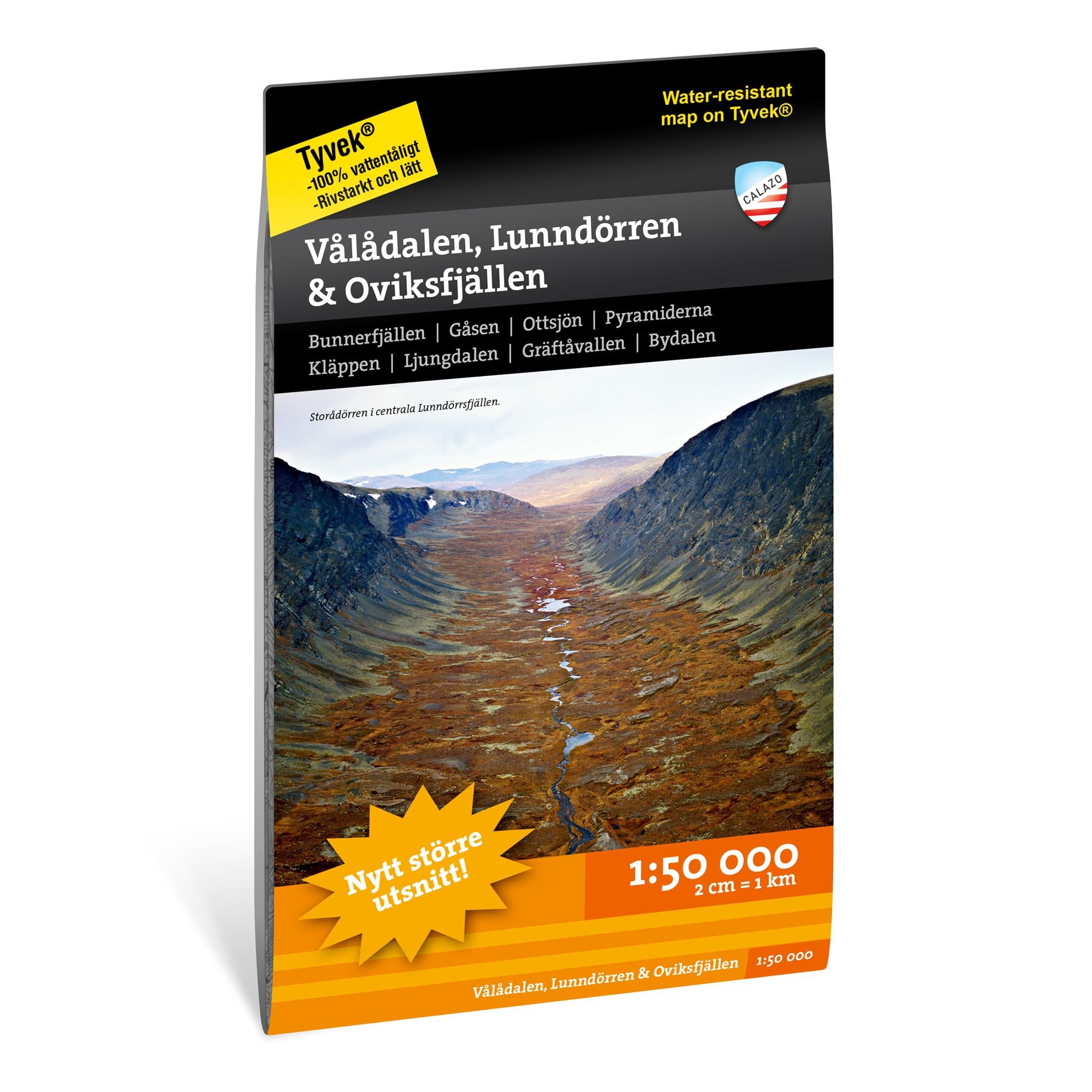 Vålådalen, Lunndörren & Oviksfjällen 1:50 000-1
