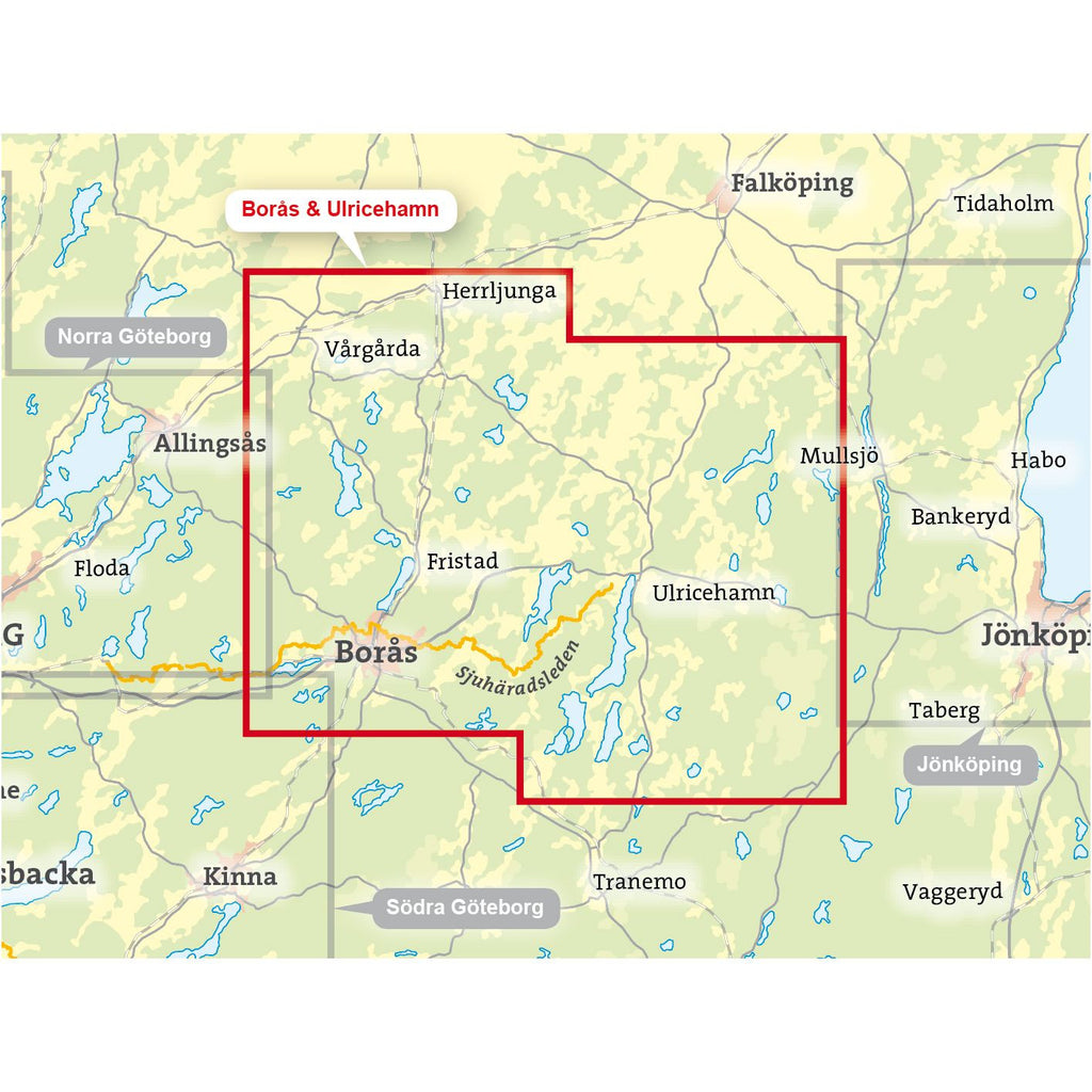 Borås och Ulricehamn 1 : 50 000-2