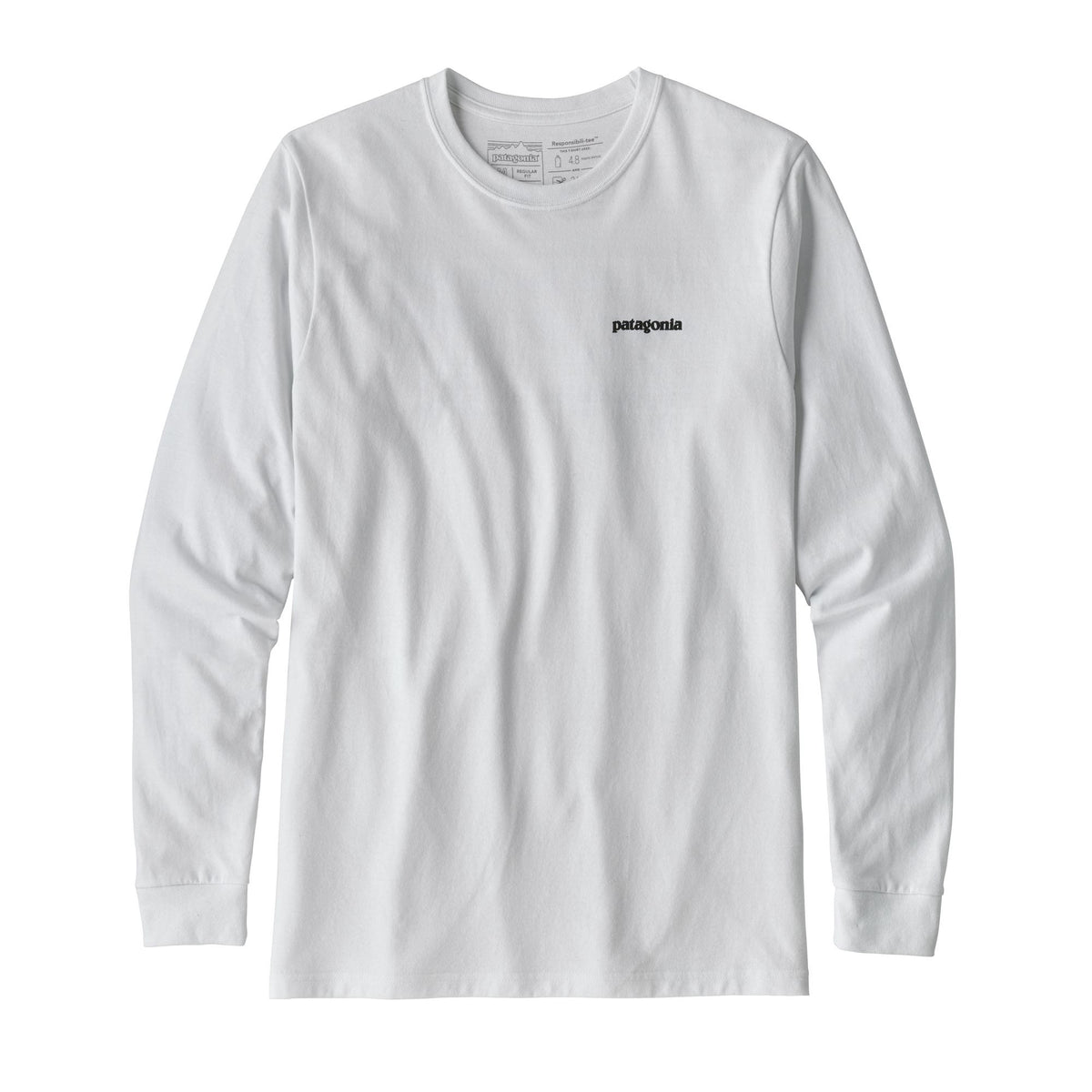 L/S P-6 Logo Responsibili-Tee M, White