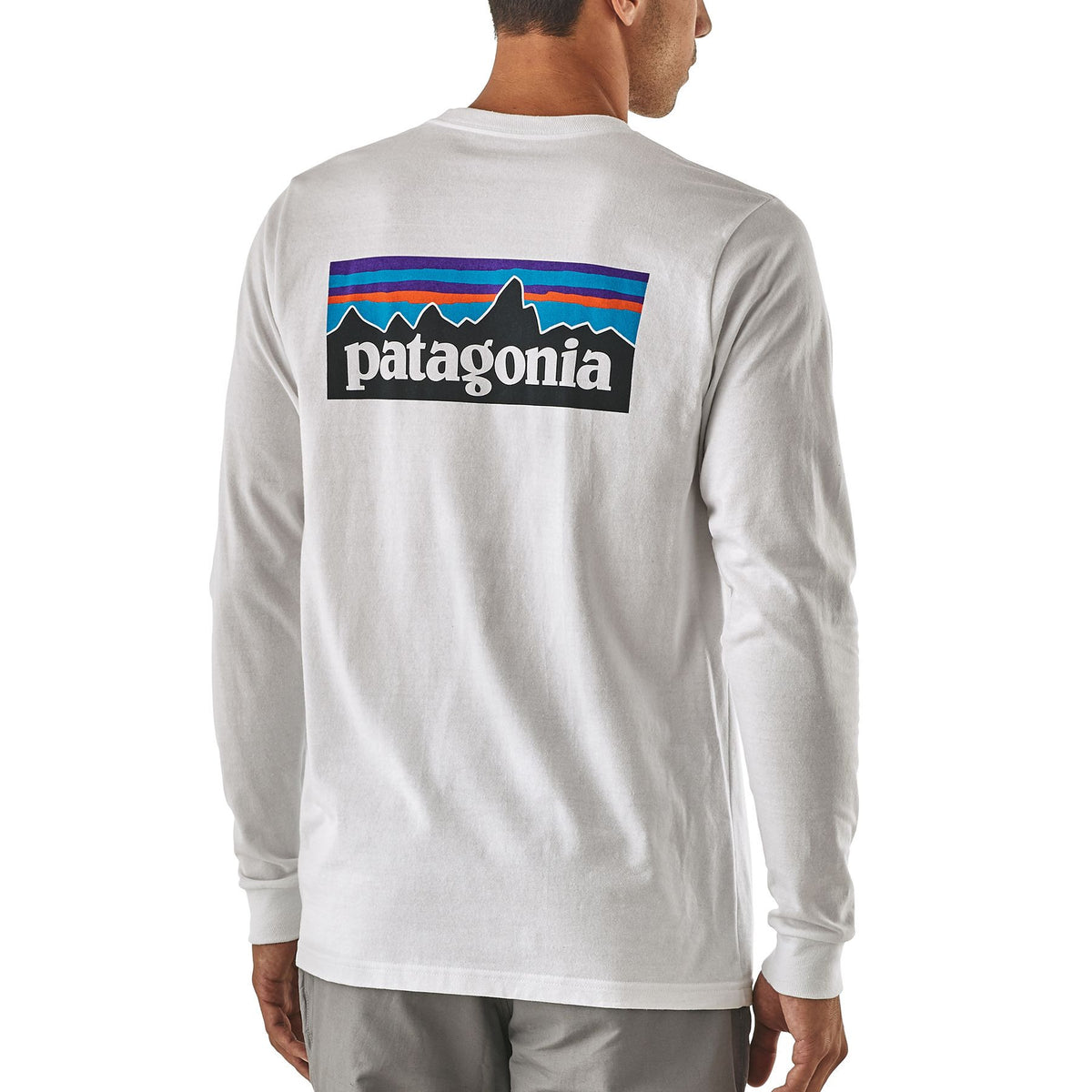 L/S P-6 Logo Responsibili-Tee M, White