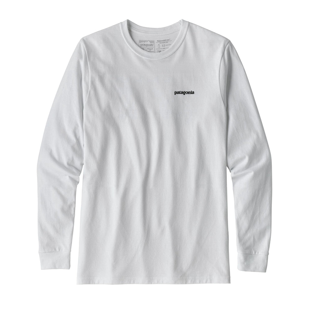 L/S P-6 Logo Responsibili-Tee M, White