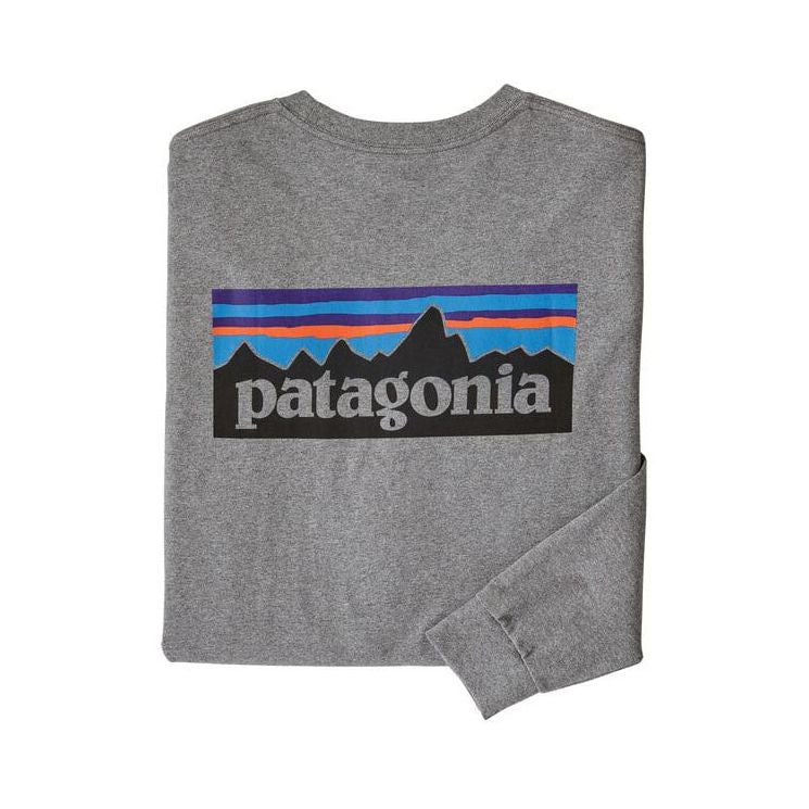 L/S P-6 Logo Responsibili-Tee M, Gravel heather