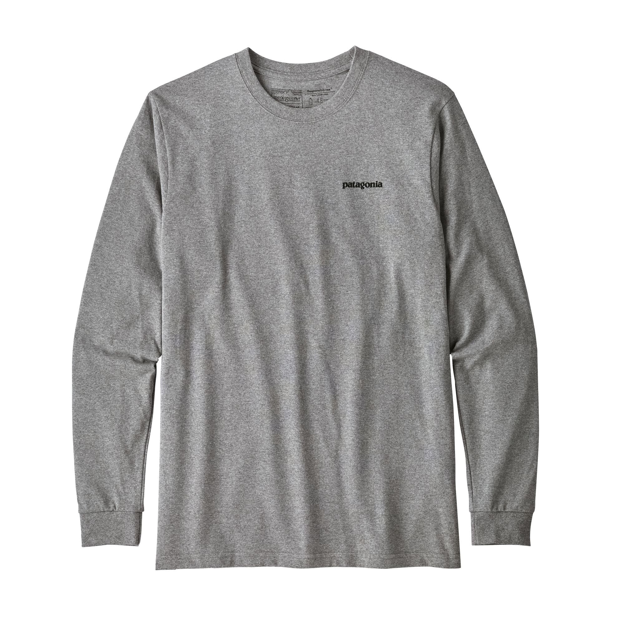 L/S P-6 Logo Responsibili-Tee M, Gravel heather