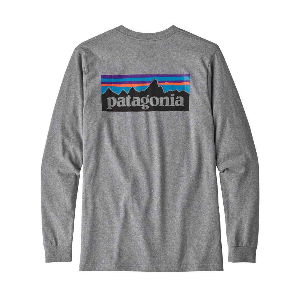 L/S P-6 Logo Responsibili-Tee M, Gravel heather