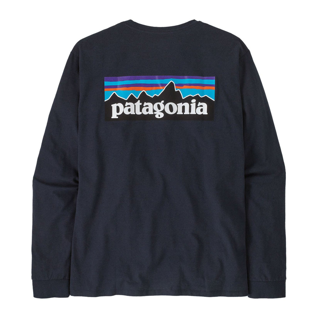 L/S P-6 Logo Responsibili-Tee M, New navy