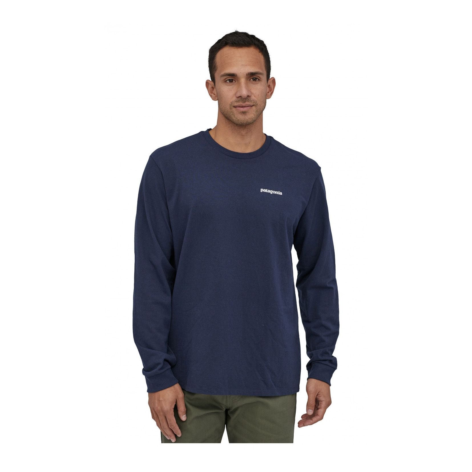 L/S P-6 Logo Responsibili-Tee M, New navy