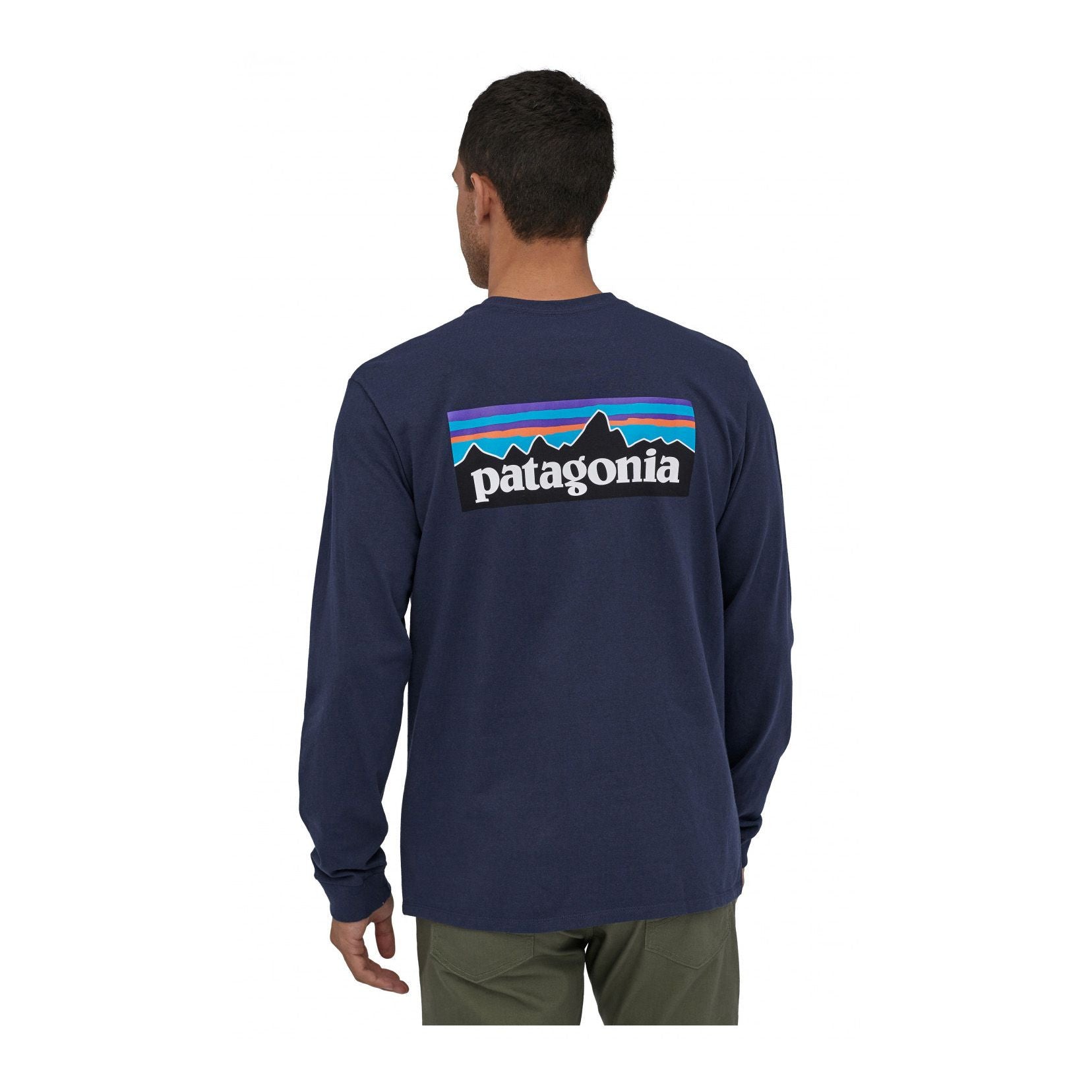 L/S P-6 Logo Responsibili-Tee M, New navy