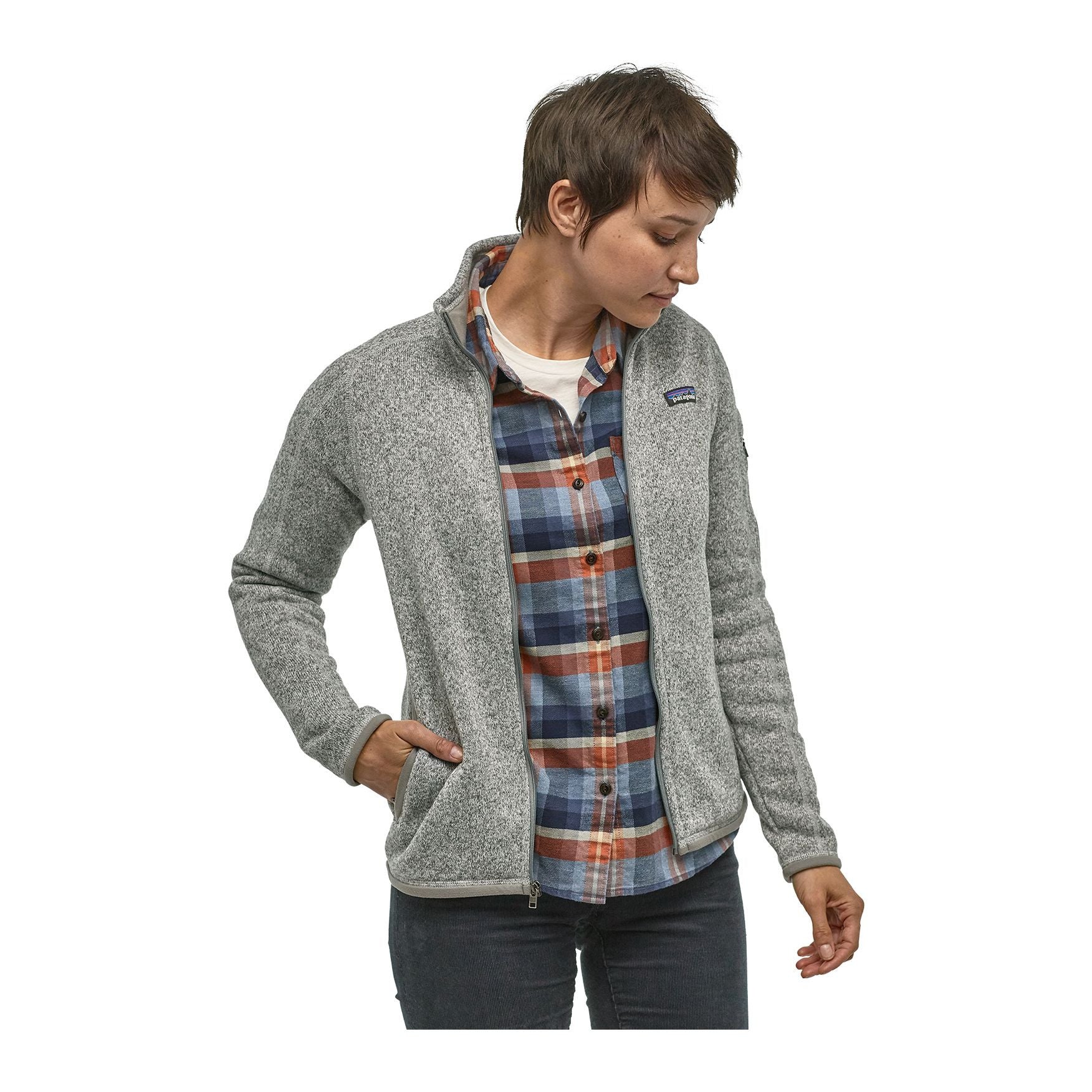 Better Sweater Jacket W, Birch white