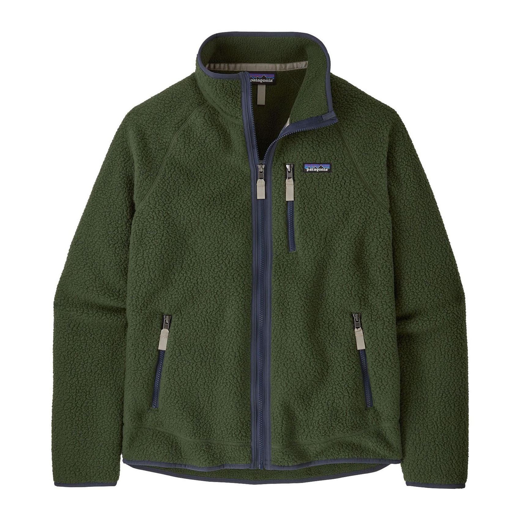 Retro Pile Jacket M, Old growth green