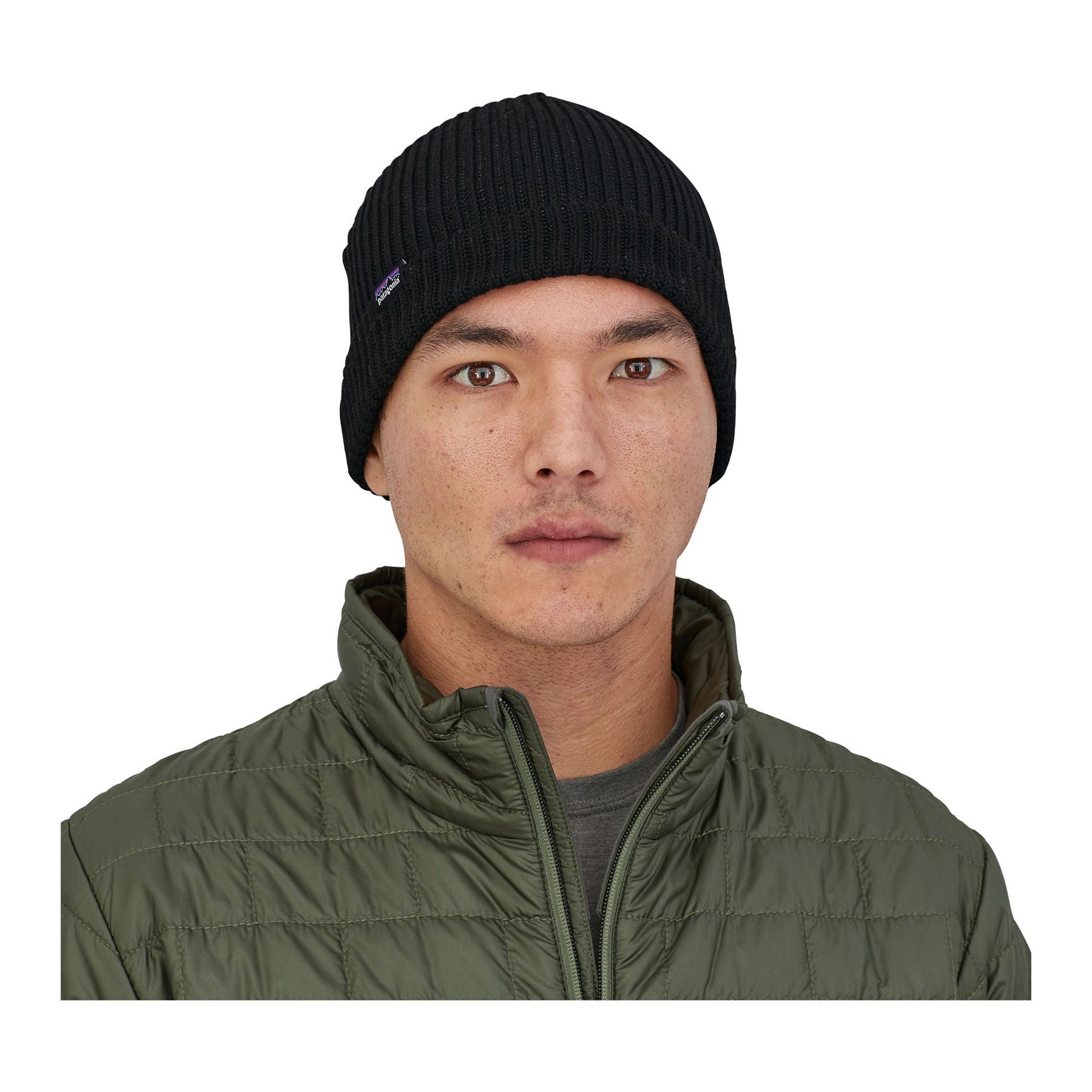 Fishermans Rolled Beanie, Black