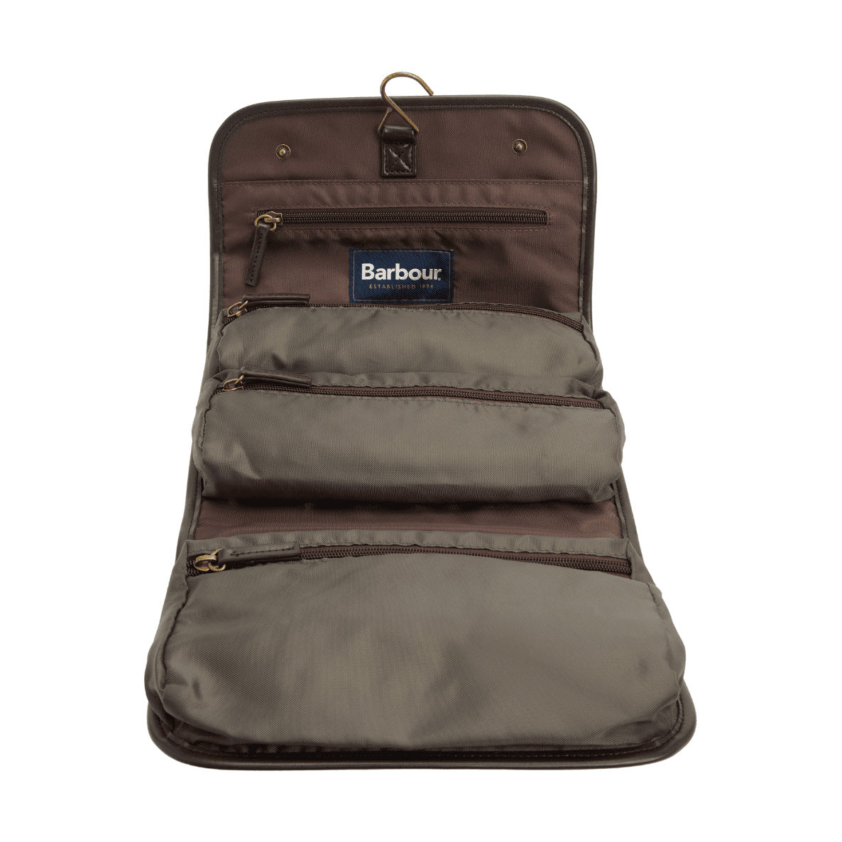 Barbour Wax Hang Washbag-5