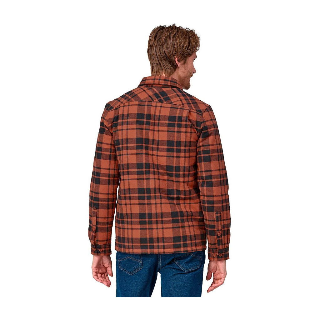 Insulated Organic Cotton MW Fjord Flannel Shirt M, Ice caps burl red
