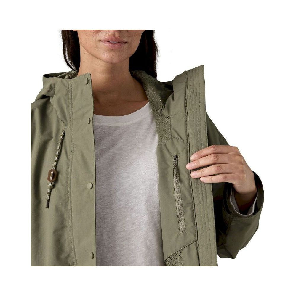 Outdoor Everyday Rain Jkt W, River rock green
