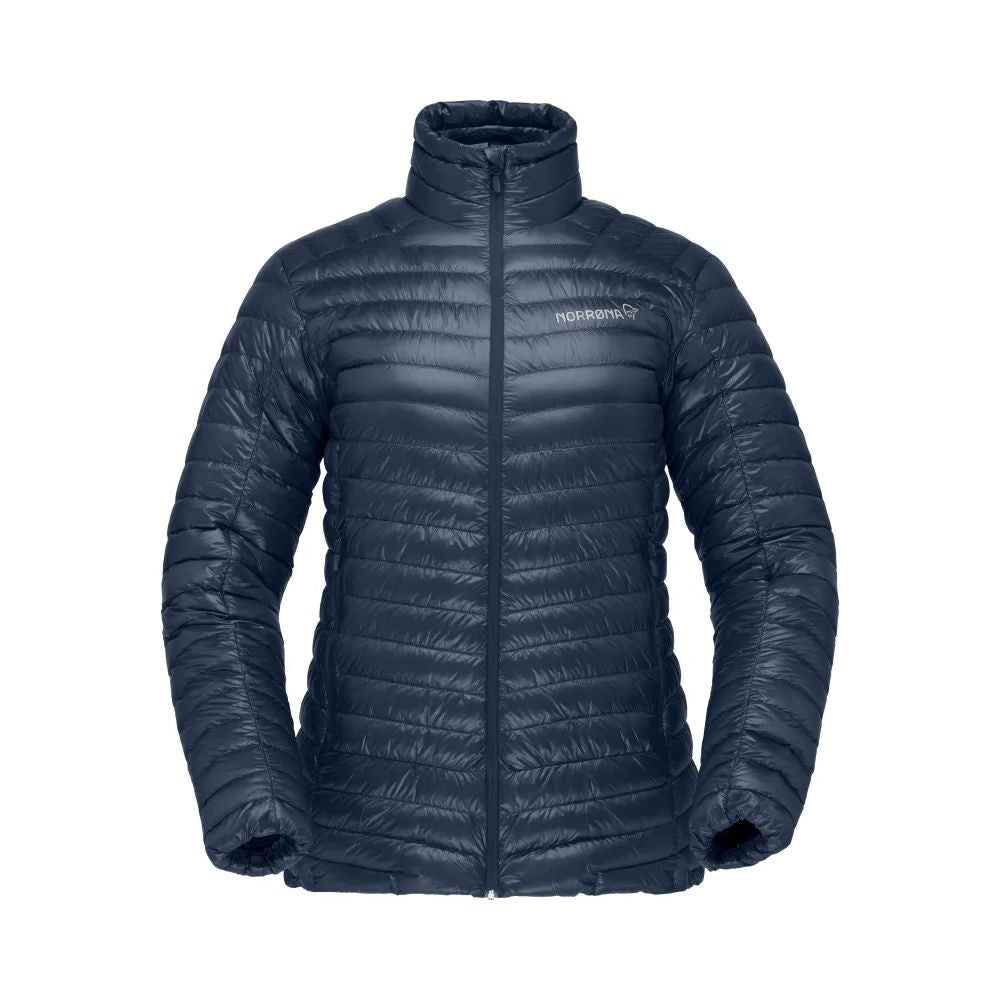 trollveggen superlight down850 Jacket W, Orange popsiclelemon chrome