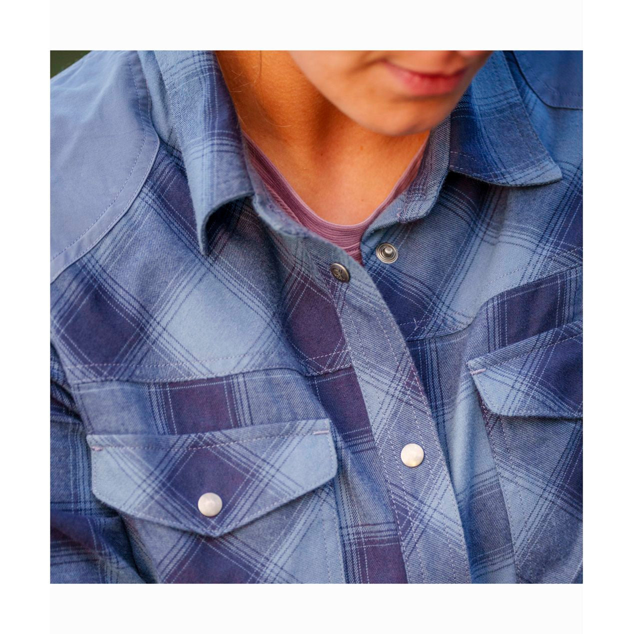 femund flannel Shirt W, Navy blazer