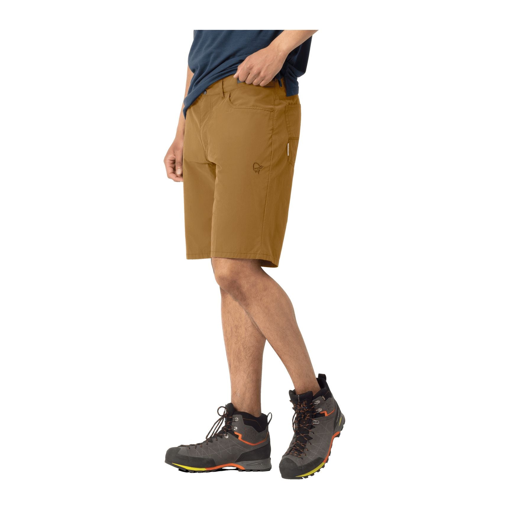 femund cotton Shorts M, Rooibos teaslate grey