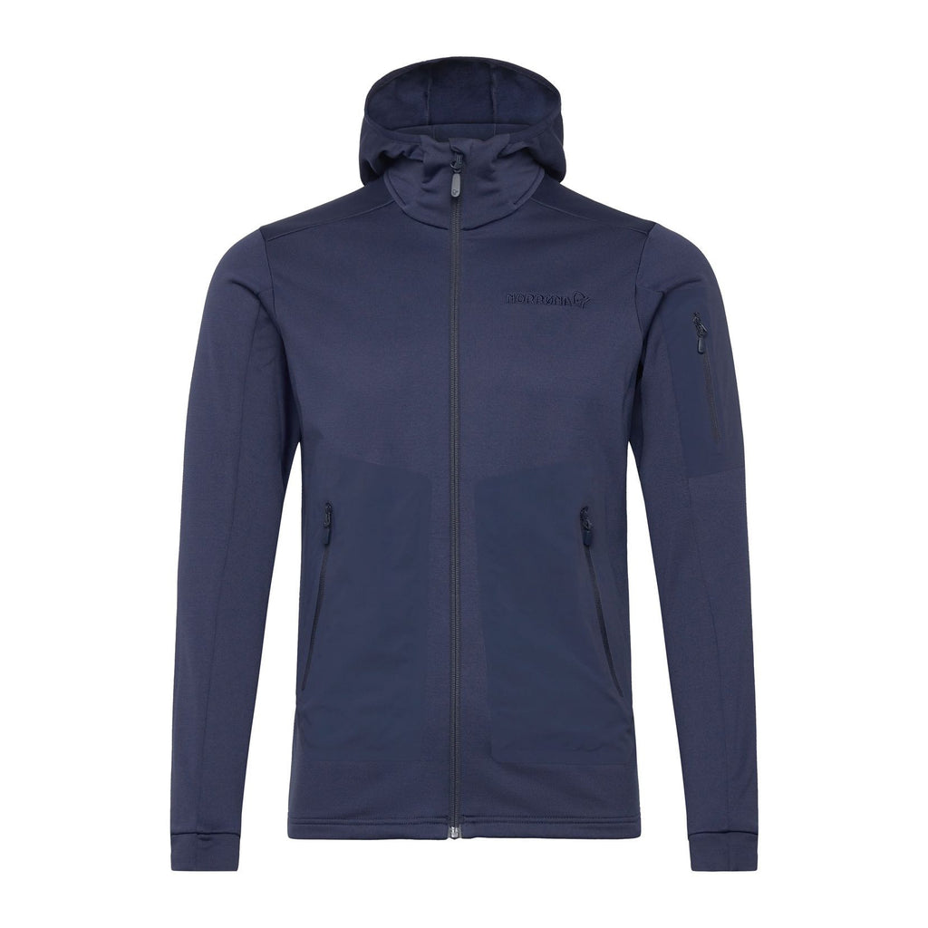 falketind warm2 stretch Hood M, Indigo night