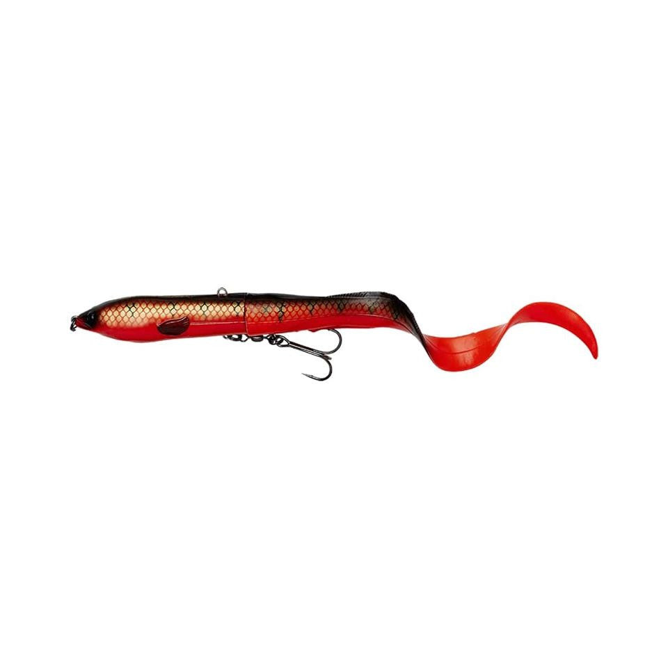 3d Hard Eel 2+1 17cm 50g Slow Sinking, Red n black