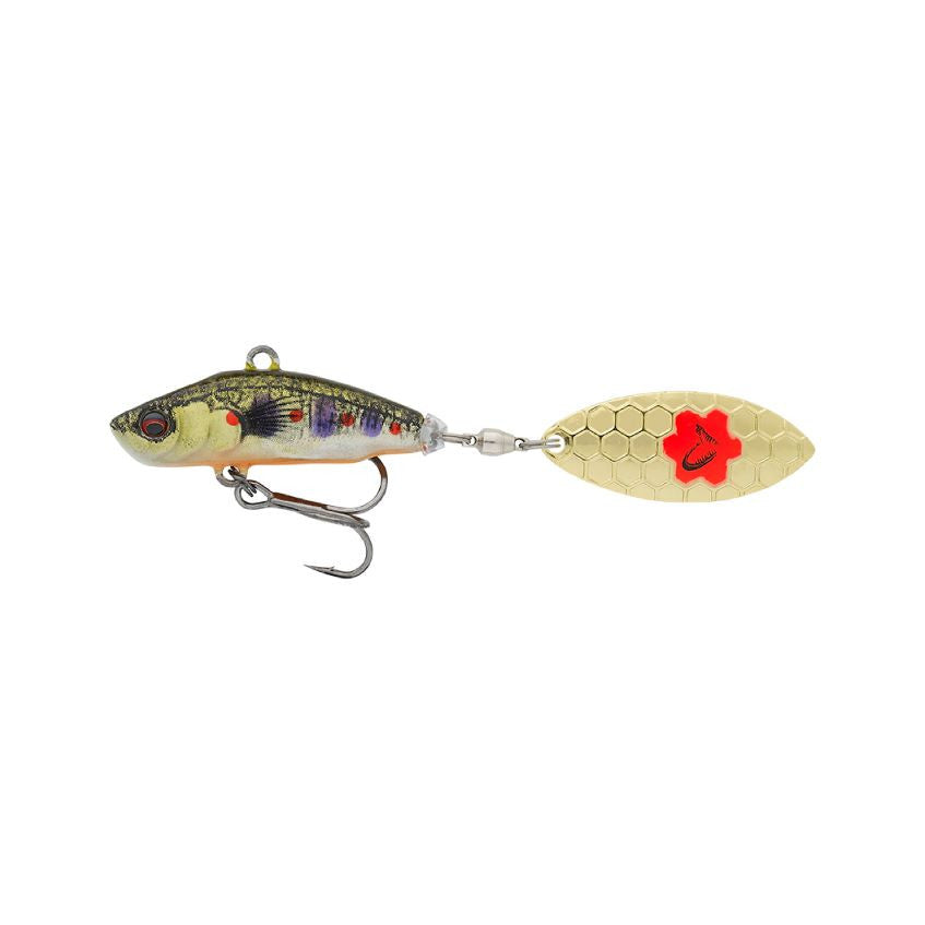 3d Sticklebait Tailspin 7.3cm 13g Sinking, Brown trout uv belly