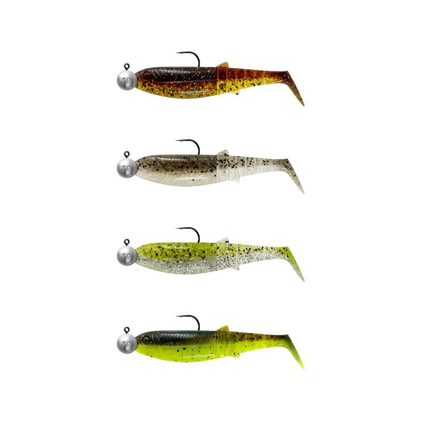 Cannibal Shad 6.8cm 3g+5g #1/0 Clearwater Mix 4pcs, N/a