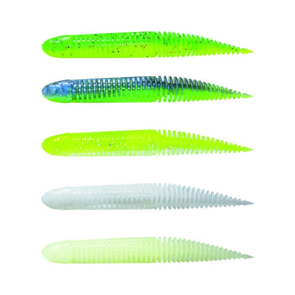 Ned Dragon Tail Slug 7.2cm 3g 5pcs, Dark water mix