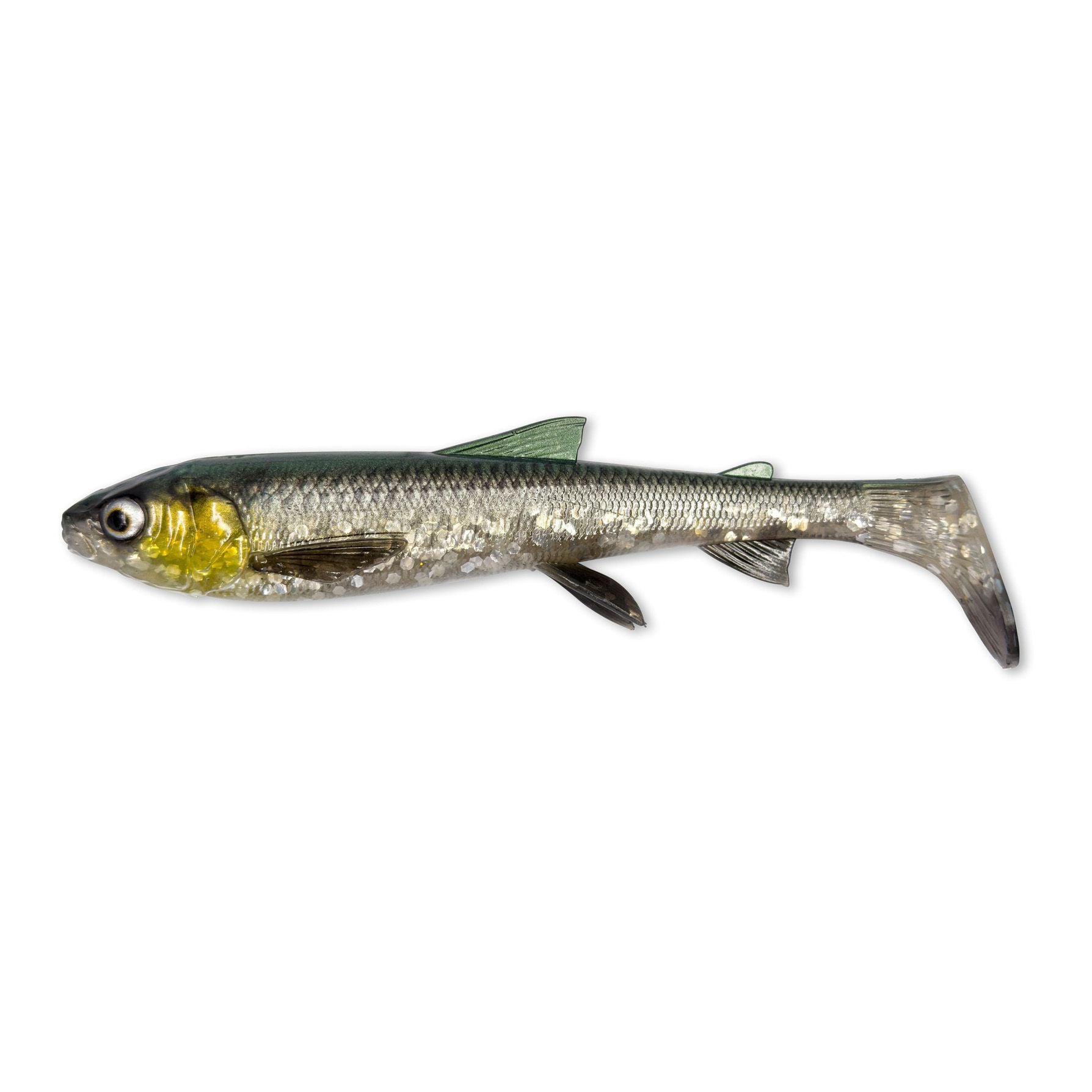 3D Whitefish Shad 12cm, 14g (3-pack), Green silver