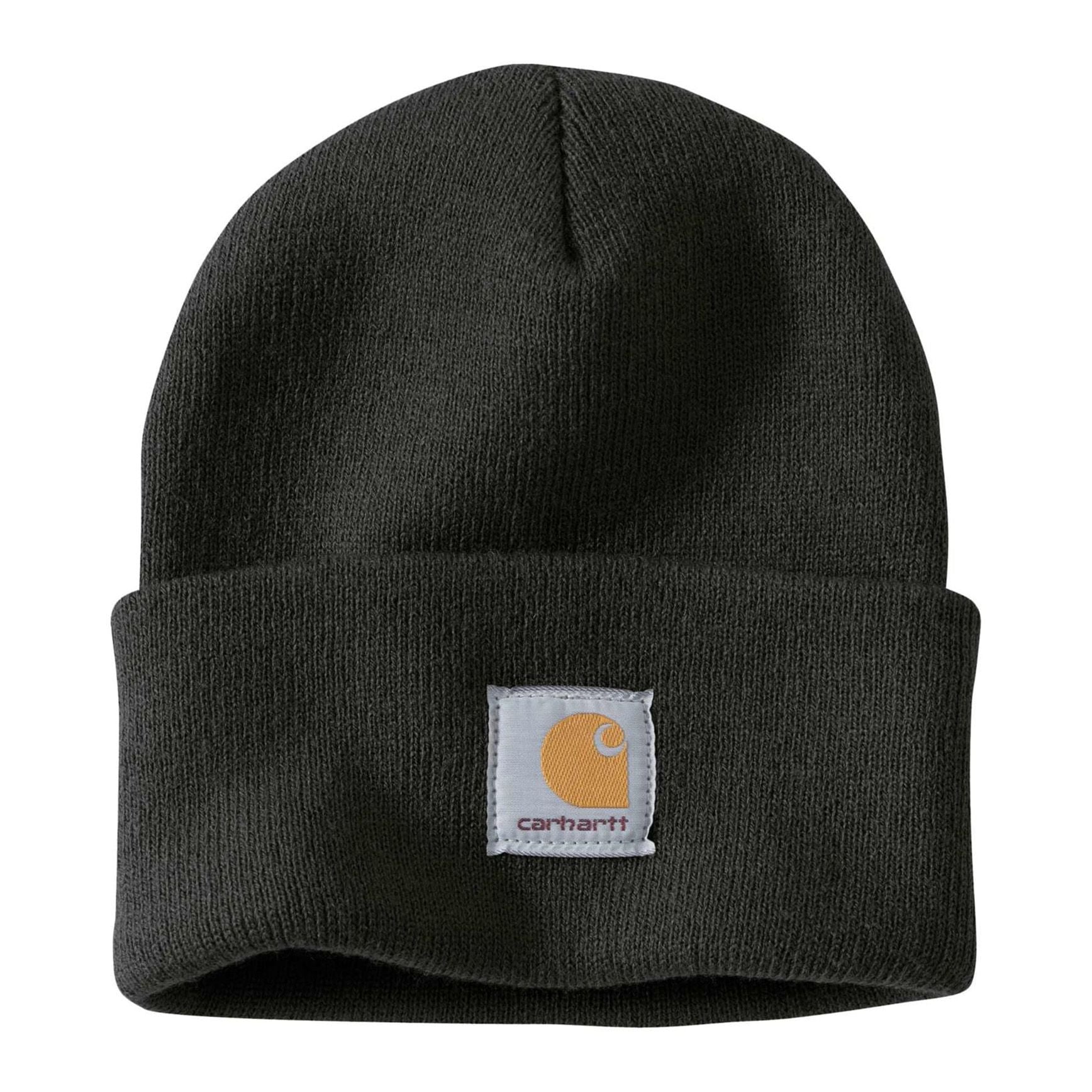 Knit Cuffed Beanie, Black