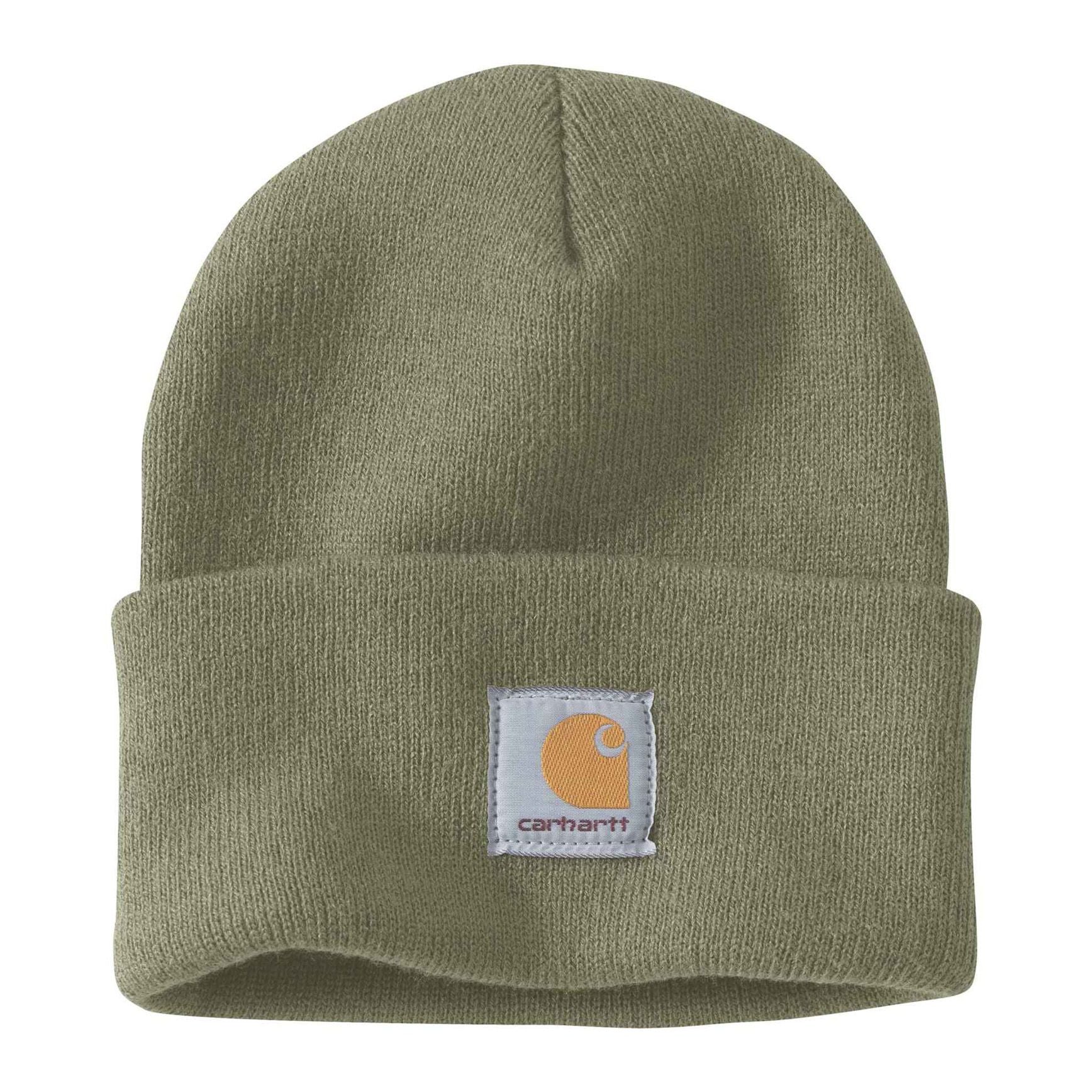 Knit Cuffed Beanie, Dusty olive