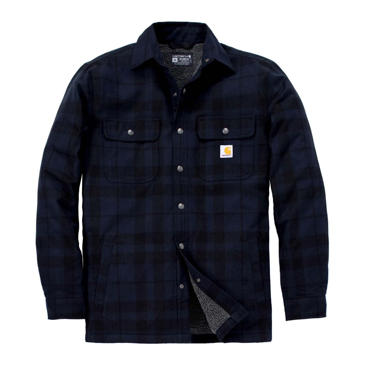 Flannel Sherpa Jacket M, New navy