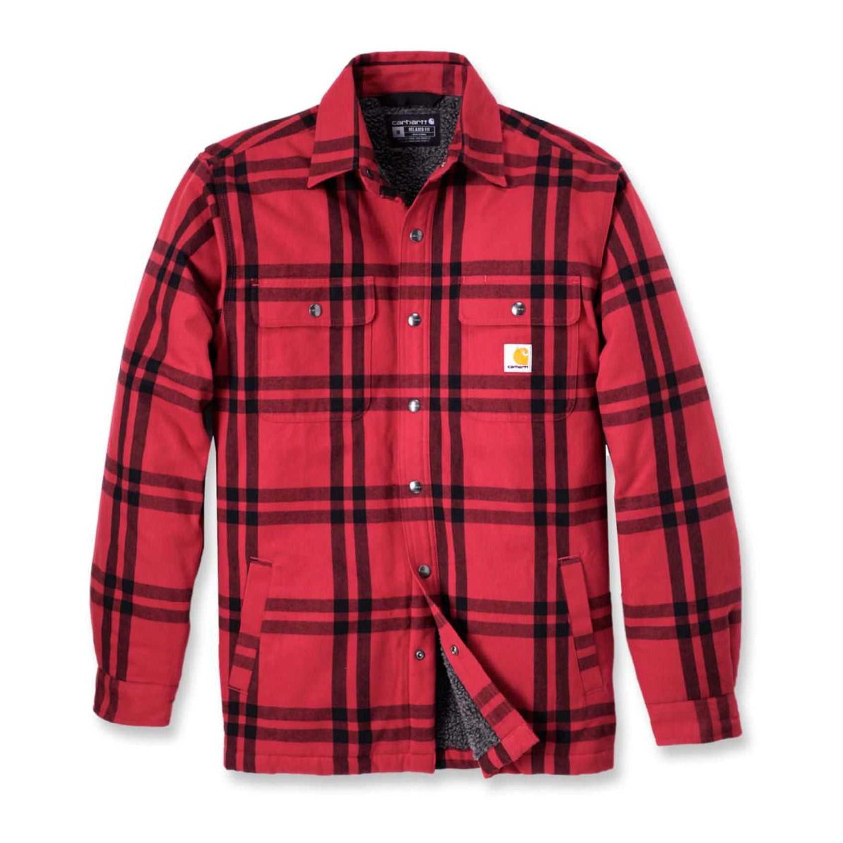 Flannel Sherpa Jacket M, Crabapple