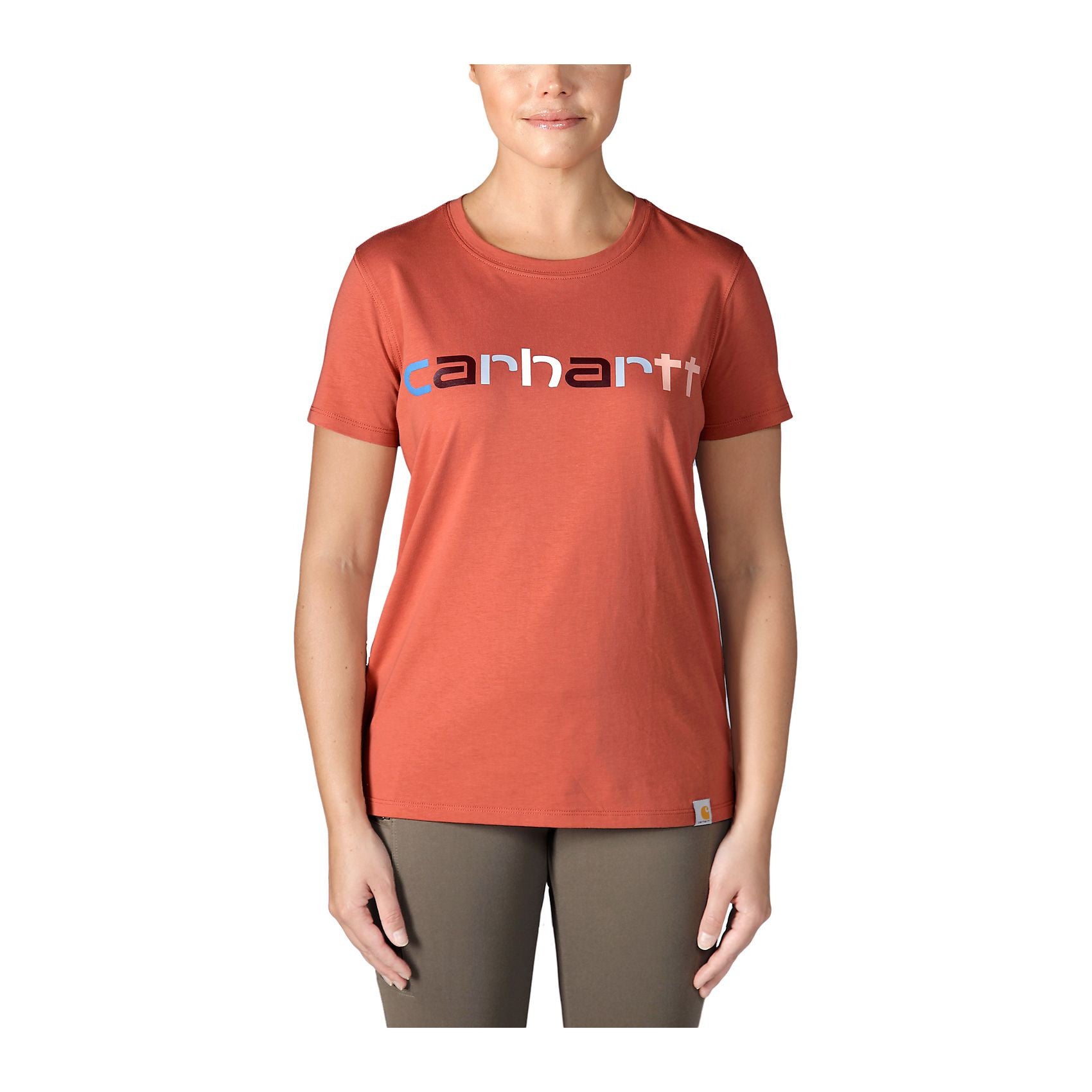 Lightweight S/S Graphic T-Shirt W, Terracotta