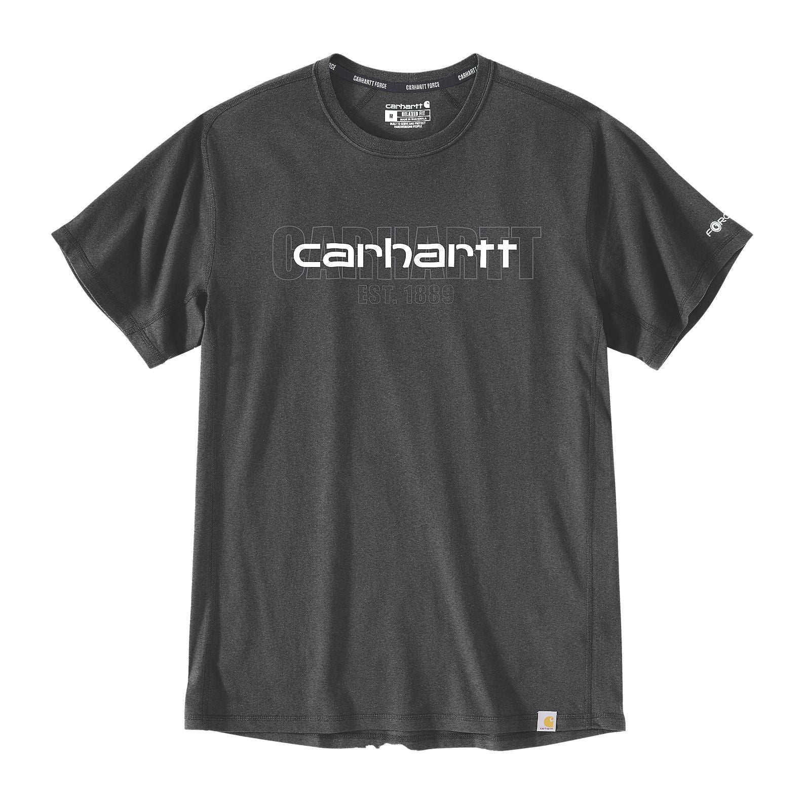 Force S/S Logo Graphic T-Shirt M, Carbon heather