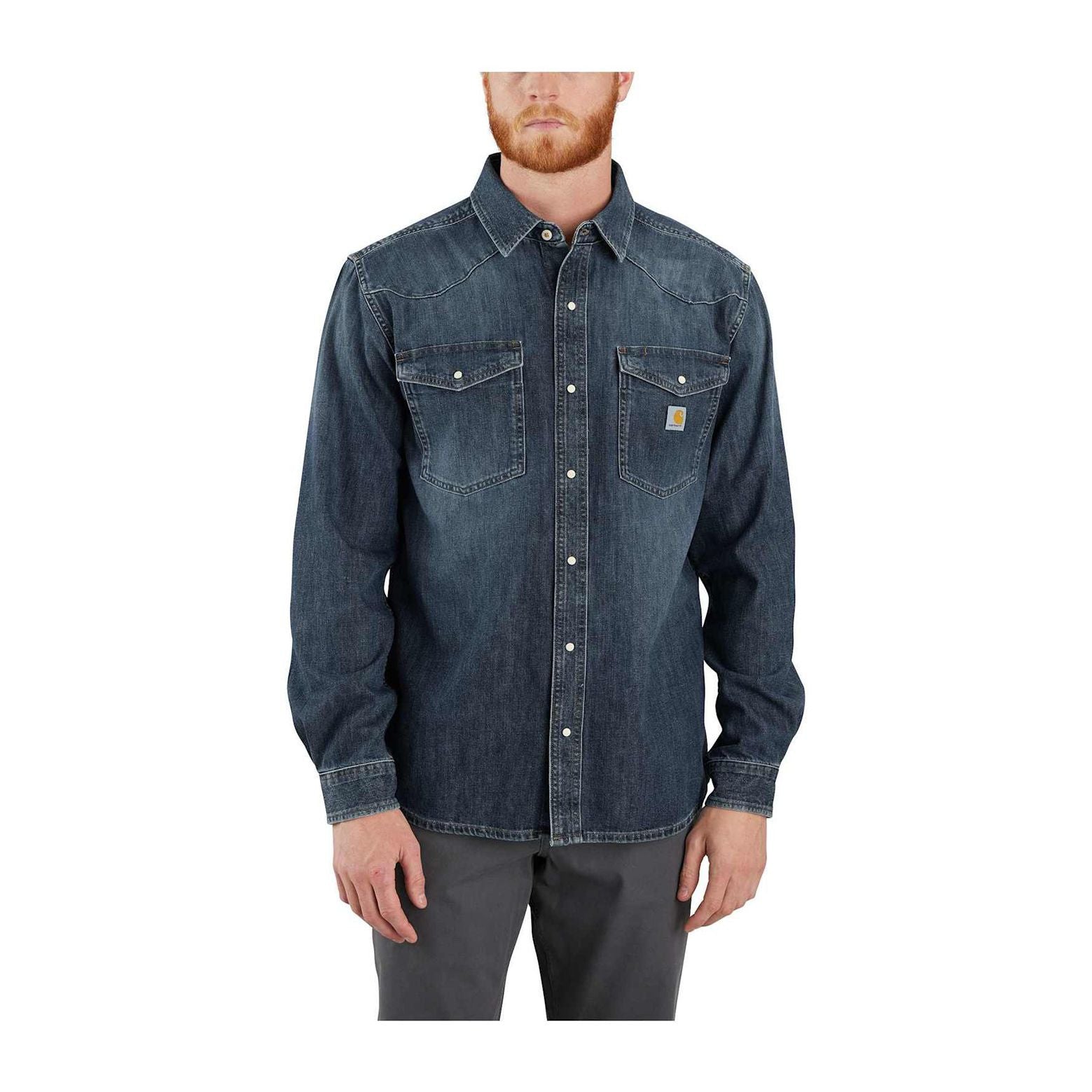Denim L/S Snap Front Shirt, Wyatt