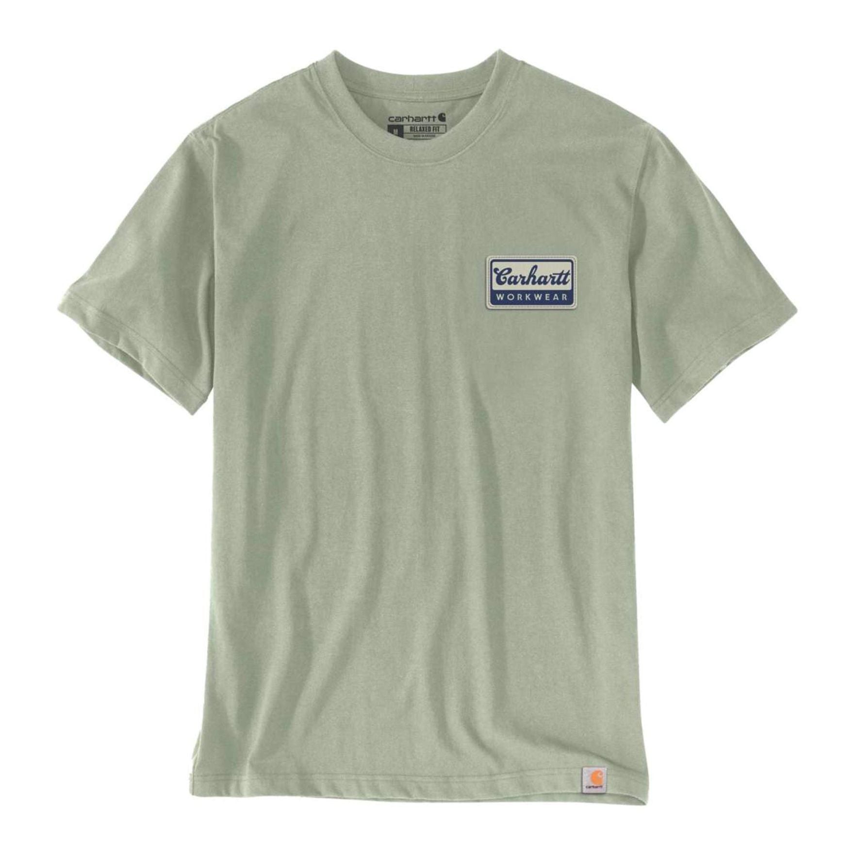 Script S/S Patch T-shirt, Sage