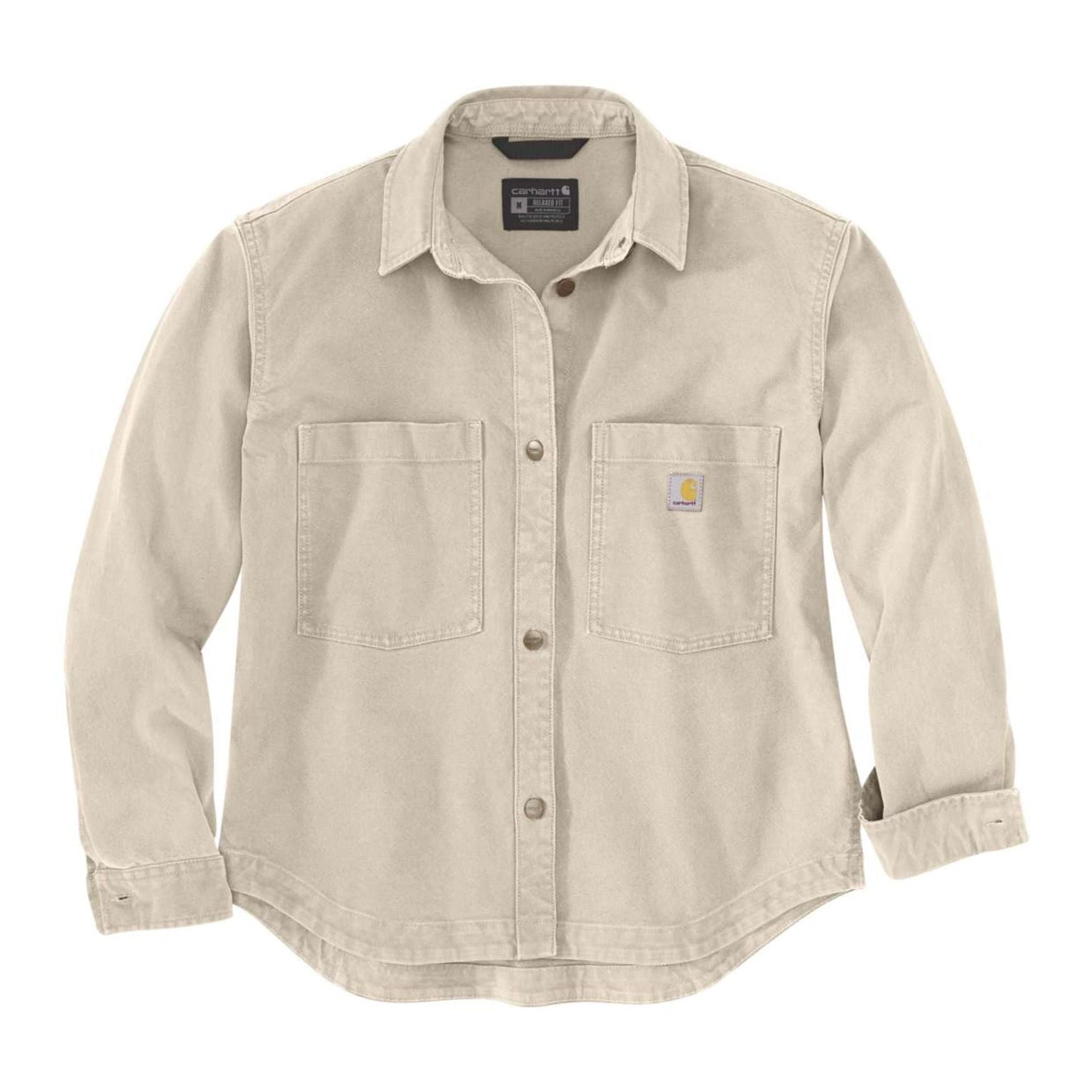 Heavyweight Duck Overshirt, Oat milk