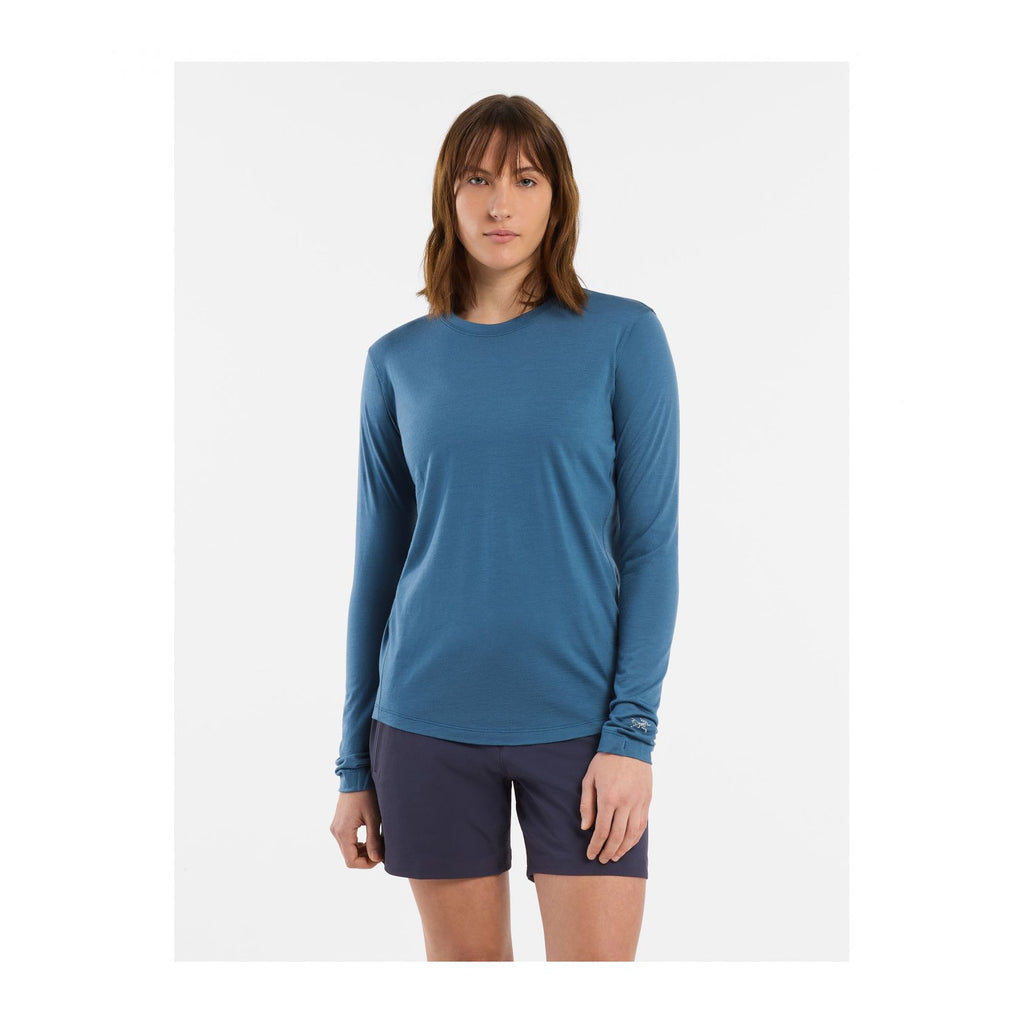 Lana Merino Wool Crew LS W, Black
