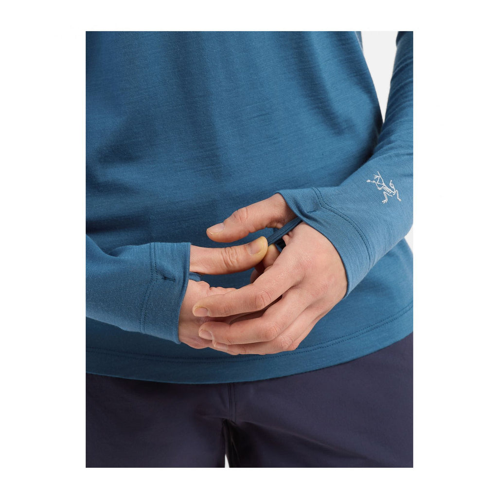 Lana Merino Wool Crew LS W, Black